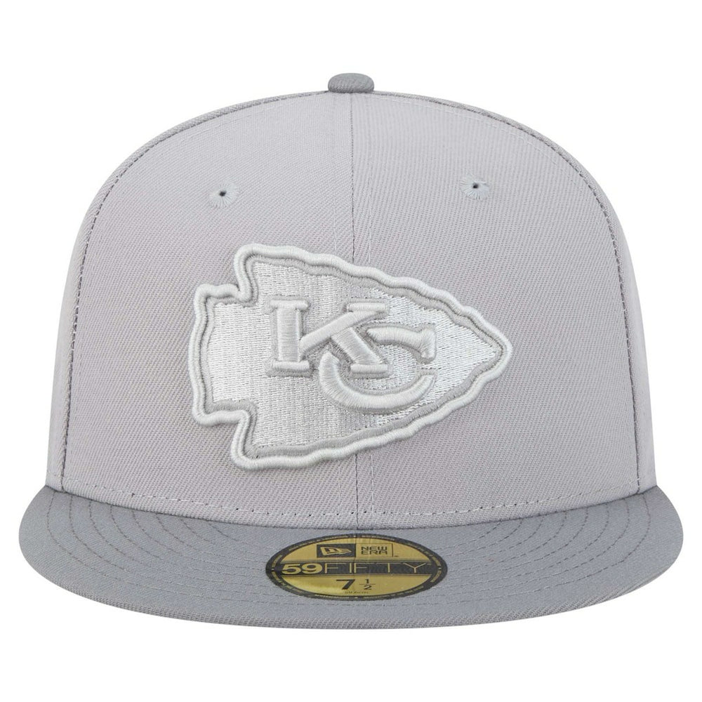 Kansas City Chiefs New Era Iron Cloud 59FIFTY Fitted Hat Gray/Graphite - NFL