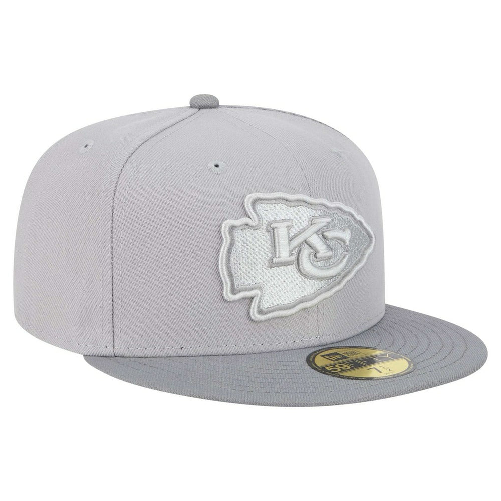Kansas City Chiefs New Era Iron Cloud 59FIFTY Fitted Hat Gray/Graphite - NFL