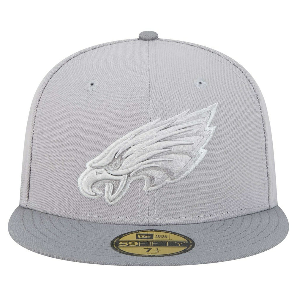 Philadelphia Eagles New Era Iron Cloud 59FIFTY Fitted Hat Gray/Graphite - NFL
