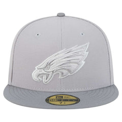 Philadelphia Eagles New Era Iron Cloud 59FIFTY Fitted Hat Gray/Graphite - NFL
