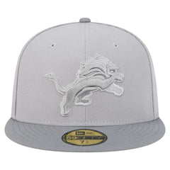 Detroit Lions New Era Iron Cloud 59FIFTY Fitted Hat Gray/Graphite - NFL