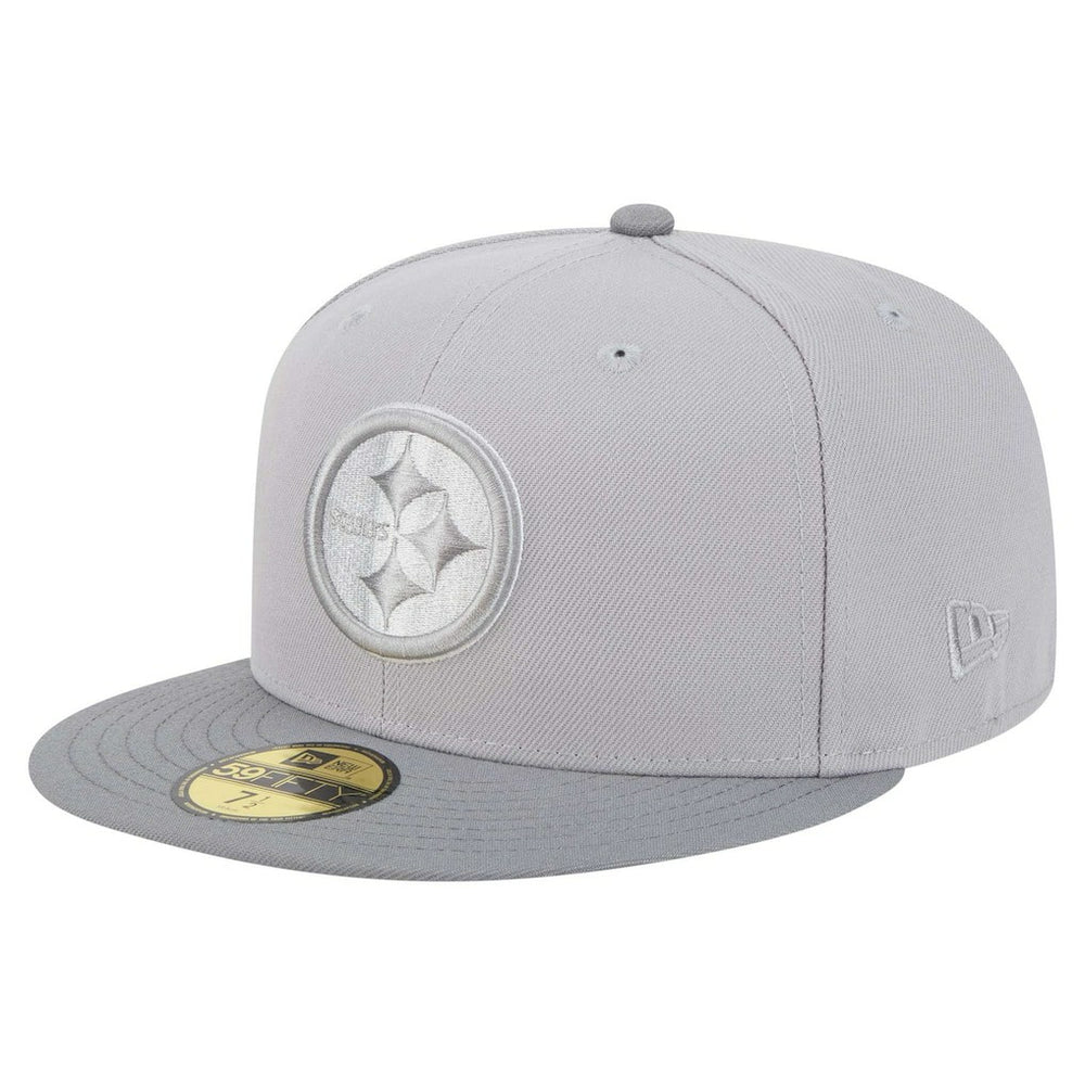 Pittsburgh Steelers New Era Iron Cloud 59FIFTY Fitted Hat Gray/Graphite - NFL