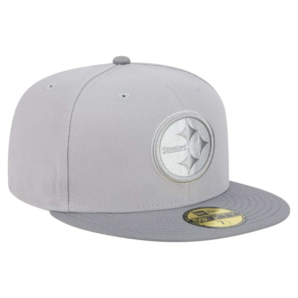 Pittsburgh Steelers New Era Iron Cloud 59FIFTY Fitted Hat Gray/Graphite - NFL