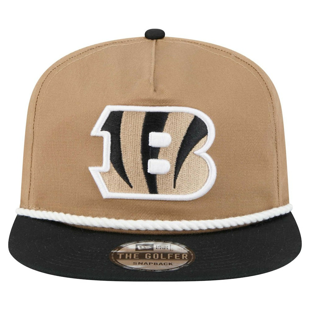 Cincinnati Bengals New Era Desert Golfer Snapback Hat Khaki/Black - NFL