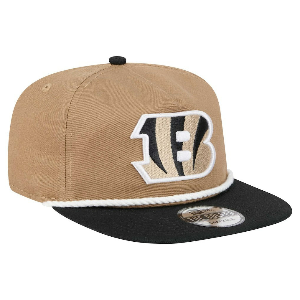 Cincinnati Bengals New Era Desert Golfer Snapback Hat Khaki/Black - NFL