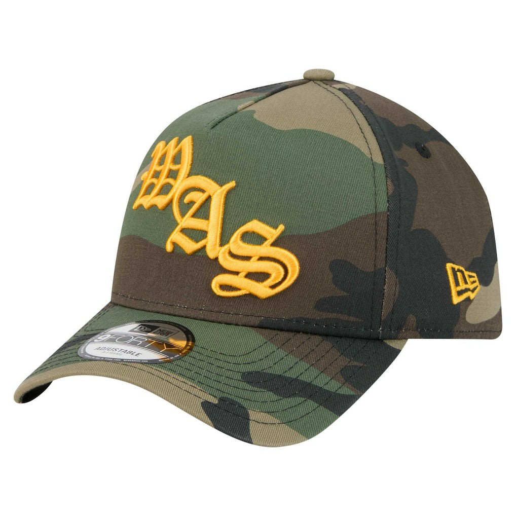 Washington Commanders New Era Mystic Camo A-Frame 9FORTY Adjustable Hat Camo - NFL