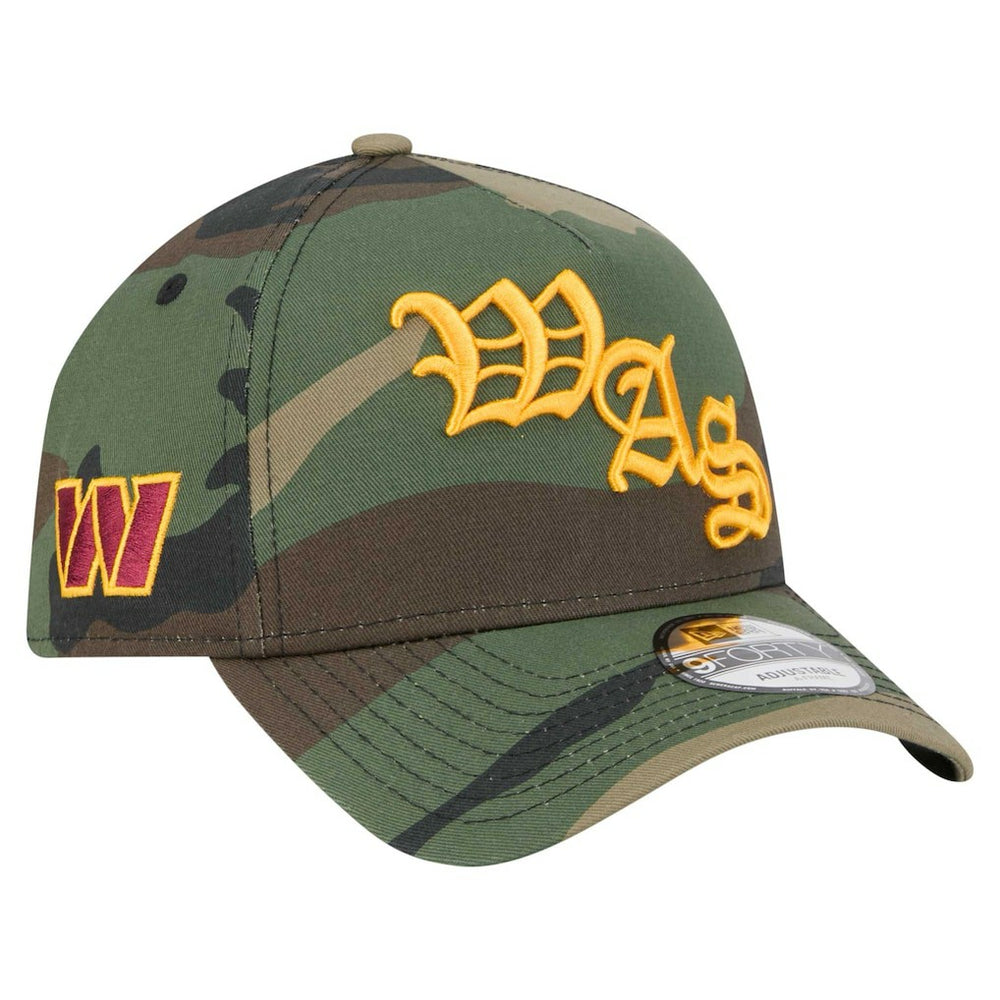 Washington Commanders New Era Mystic Camo A-Frame 9FORTY Adjustable Hat Camo - NFL