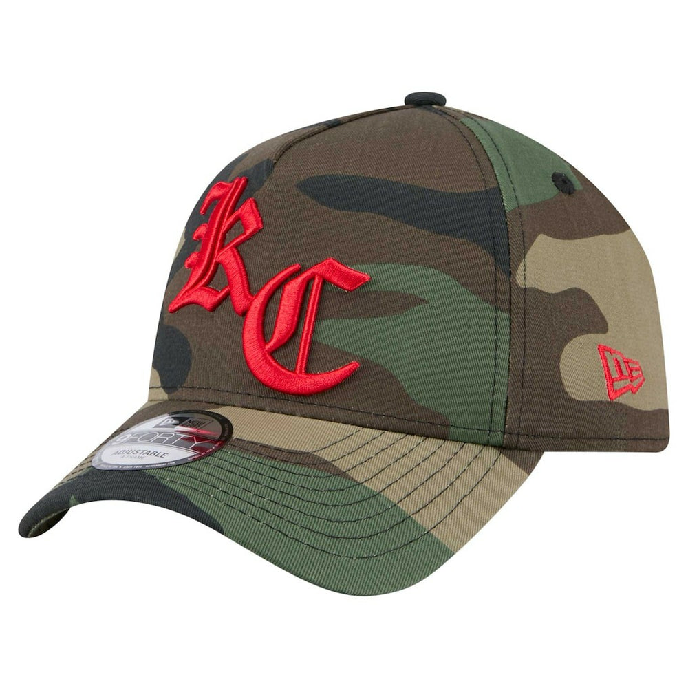 Kansas City Chiefs New Era Mystic Camo A-Frame 9FORTY Adjustable Hat Camo - NFL