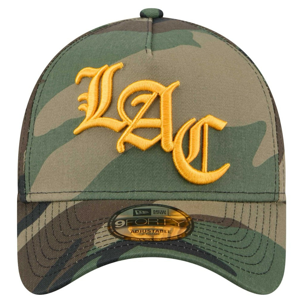 Los Angeles Chargers New Era Mystic Camo A-Frame 9FORTY Adjustable Hat Camo - NFL