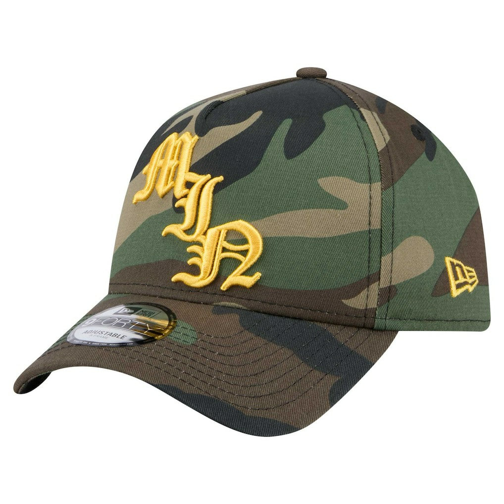 Minnesota Vikings New Era Mystic Camo A-Frame 9FORTY Adjustable Hat Camo - NFL