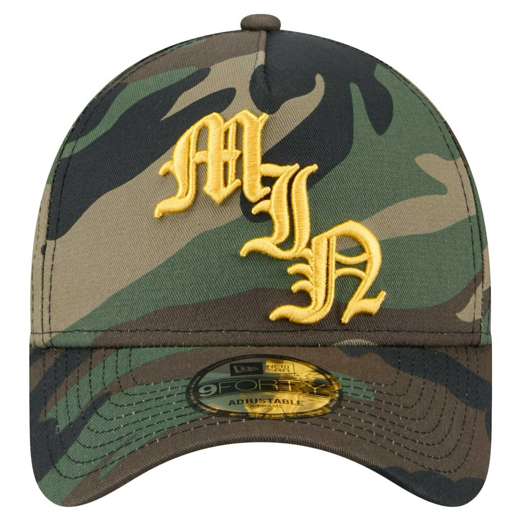 Minnesota Vikings New Era Mystic Camo A-Frame 9FORTY Adjustable Hat Camo - NFL