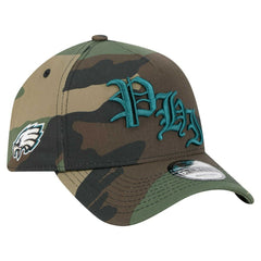 Philadelphia Eagles New Era Mystic Camo A-Frame 9FORTY Adjustable Hat Camo - NFL
