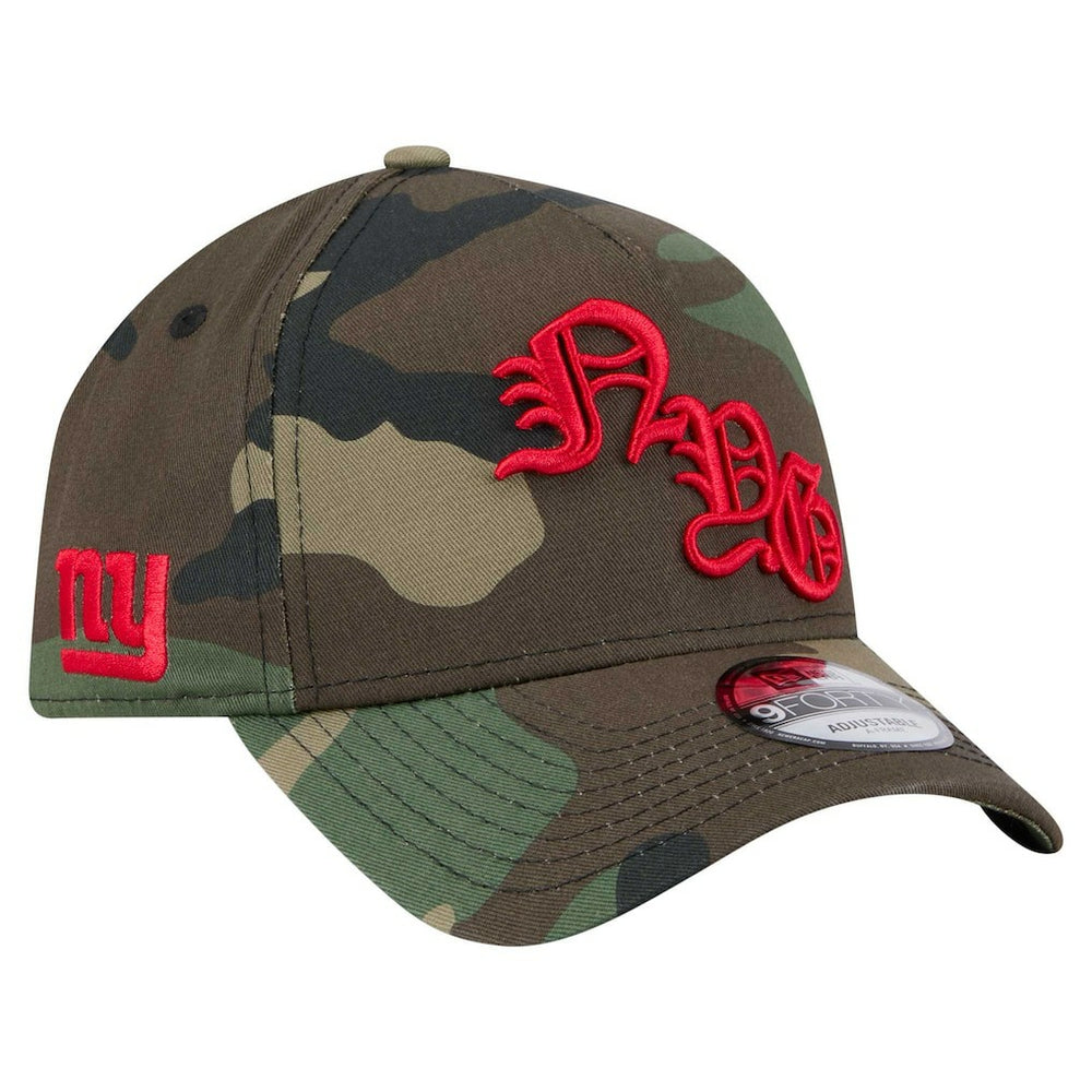 New York Giants New Era Mystic Camo A-Frame 9FORTY Adjustable Hat Camo - NFL