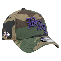 Baltimore Ravens New Era Mystic Camo A-Frame 9FORTY Adjustable Hat Camo - NFL