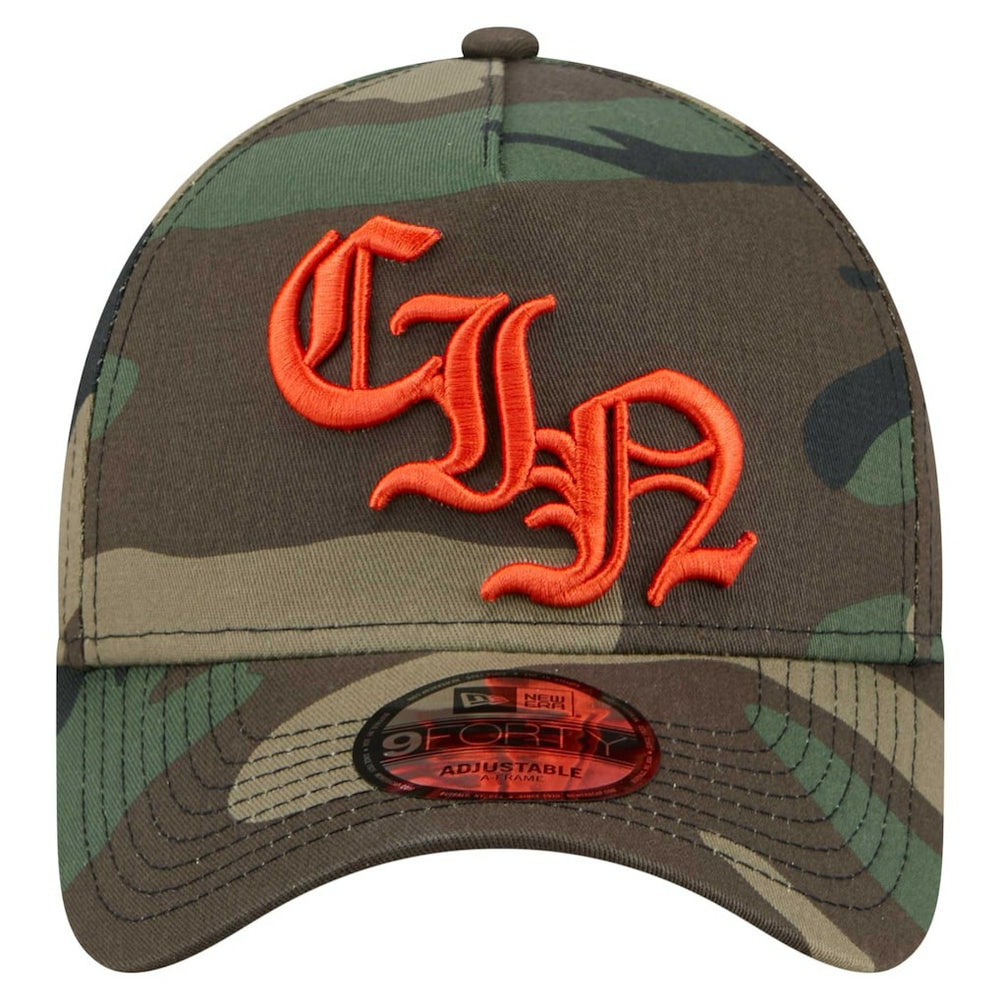 Cincinnati Bengals New Era Mystic Camo A-Frame 9FORTY Adjustable Hat Camo - NFL