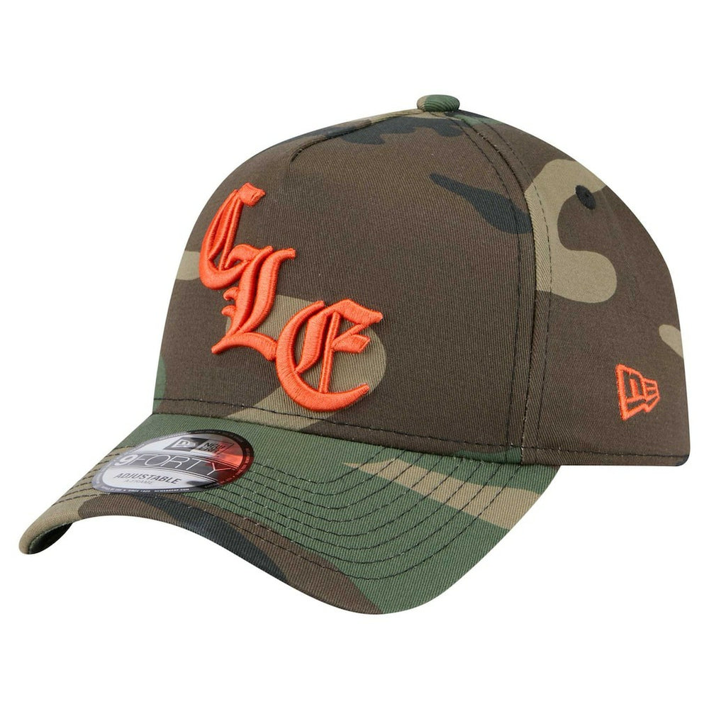 Cleveland Browns New Era Mystic Camo A-Frame 9FORTY Adjustable Hat Camo - NFL