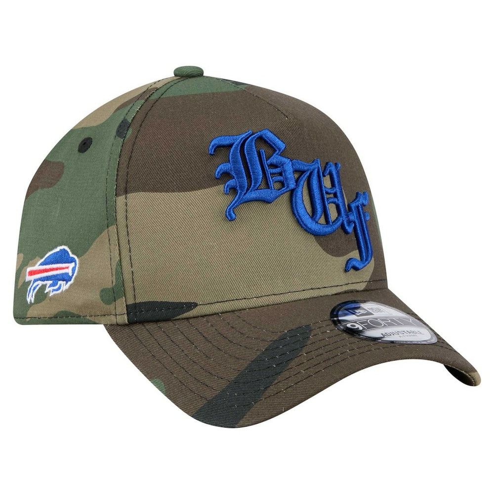 Buffalo Bills New Era Mystic Camo A-Frame 9FORTY Adjustable Hat Camo - NFL