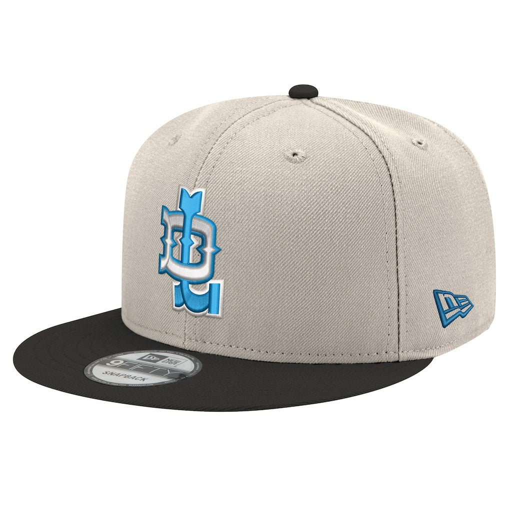 Detroit Lions New Era City Originals 9FIFTY Snapback Hat Cream/Blue - NFL