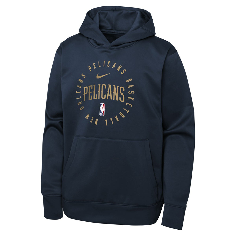 Nike - New Orleans Pelicans Youth Performance Practice Spotlight Pullover Hoodie - Navy
