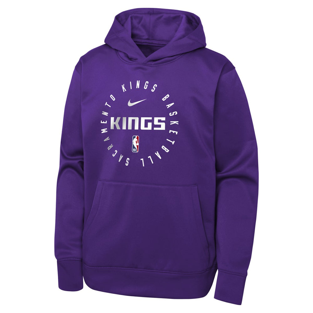 Nike - Sacramento Kings Youth Performance Practice Spotlight Pullover Hoodie - Purple