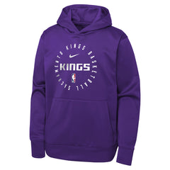 Nike - Sacramento Kings Youth Performance Practice Spotlight Pullover Hoodie - Purple