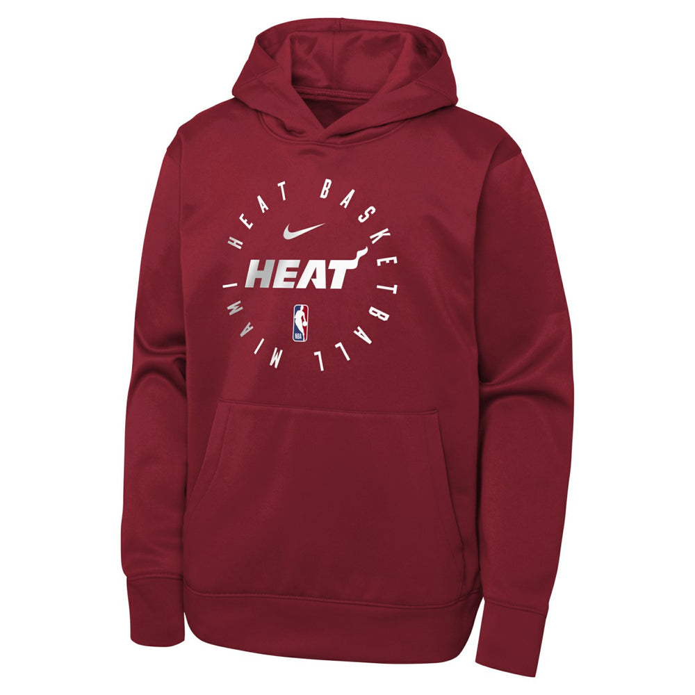 Nike - Miami Heat Youth Performance Practice Spotlight Pullover Hoodie - Red