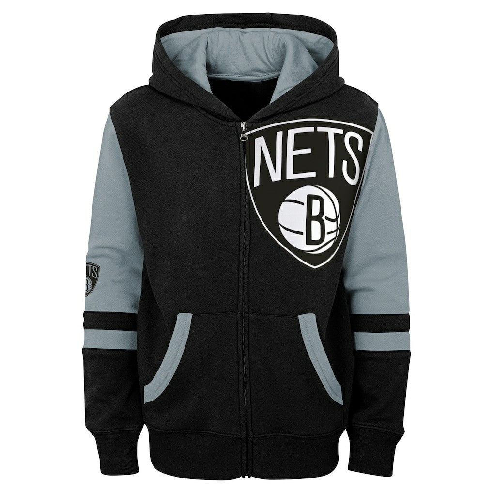 NBA - Brooklyn Nets Preschool Straight To The League Full-Zip Hoodie - Black
