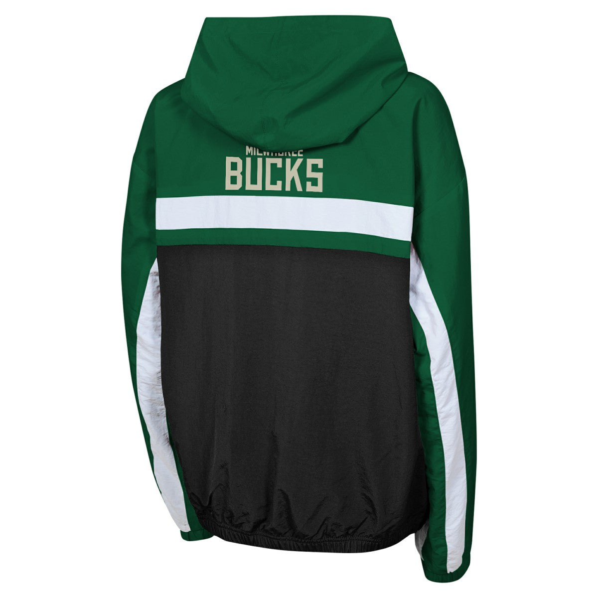 NBA - Milwaukee Bucks Youth Headliner Windbreaker Full-Zip Hoodie Jacket - Hunter Green