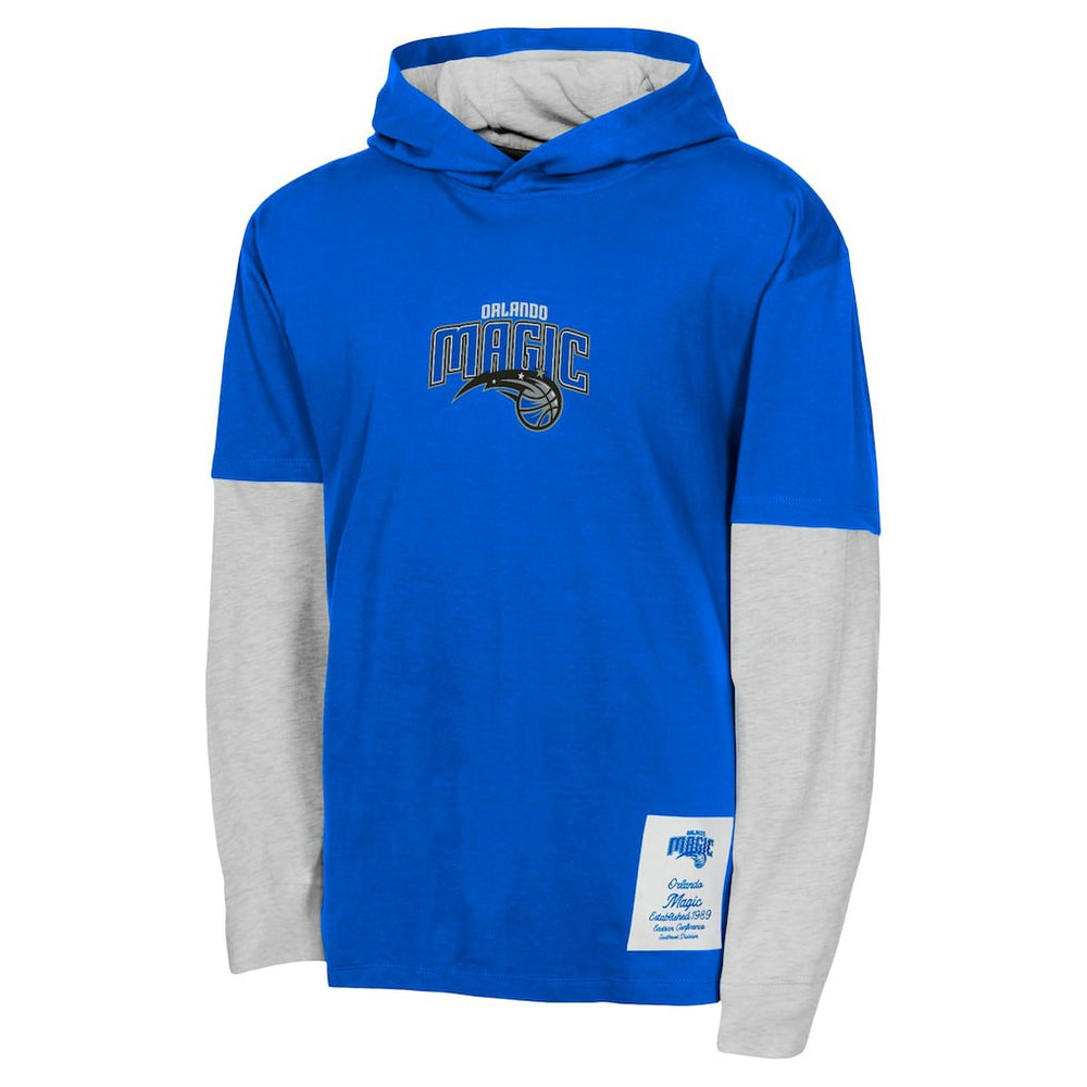 NBA - Orlando Magic Youth Small Ball Long Sleeve Hoodie T-Shirt - Blue