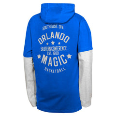 NBA - Orlando Magic Youth Small Ball Long Sleeve Hoodie T-Shirt - Blue