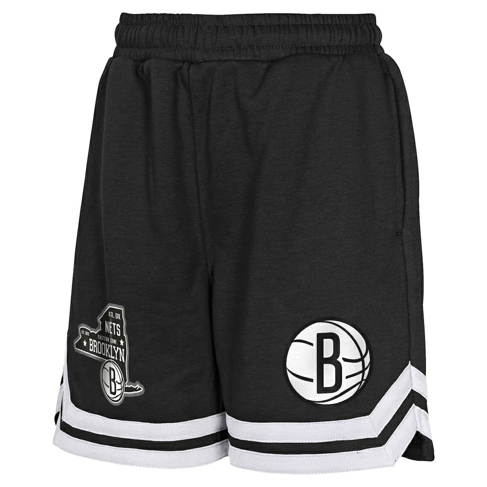 NBA - Brooklyn Nets Youth Teardrop Fleece Shorts - Black
