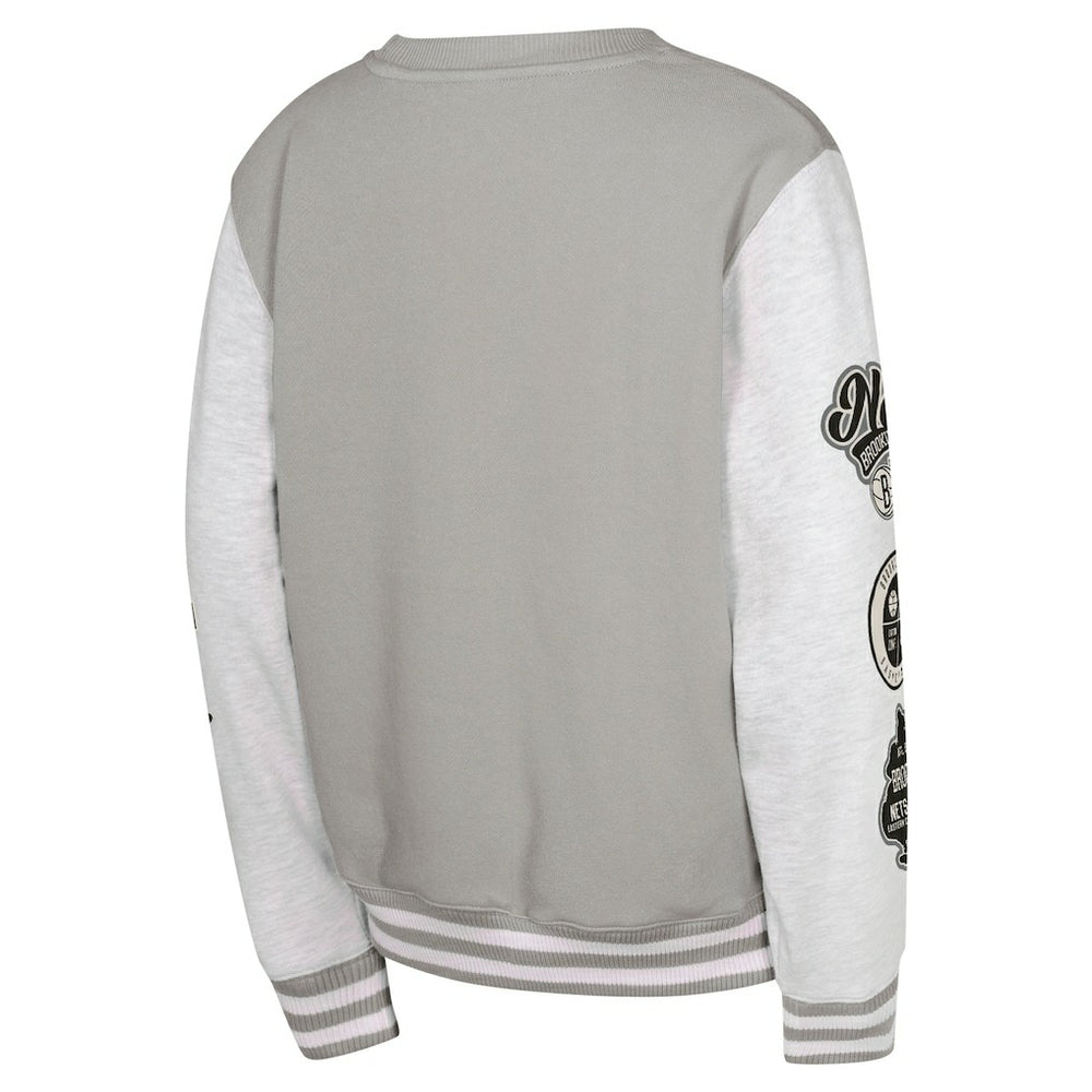 NBA - Brooklyn Nets Youth Star Treatment Pullover Sweatshirt - Gray