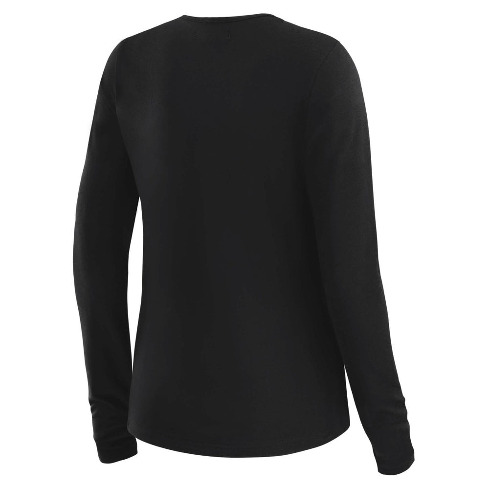 Seattle Seahawks WEAR by Erin Andrews x Gracie Hunt Women's Mesh Panel Long Sleeve T-Shirt Black - NFL