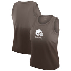 Cleveland Browns WEAR by Erin Andrews x Gracie Hunt Women's Ombre Tank Top Brown - NFL