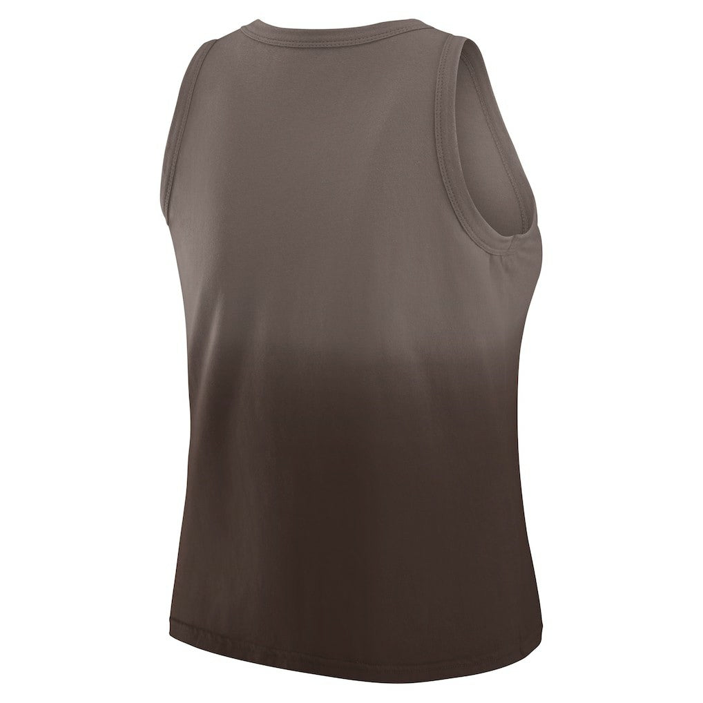 Cleveland Browns WEAR by Erin Andrews x Gracie Hunt Women's Ombre Tank Top Brown - NFL