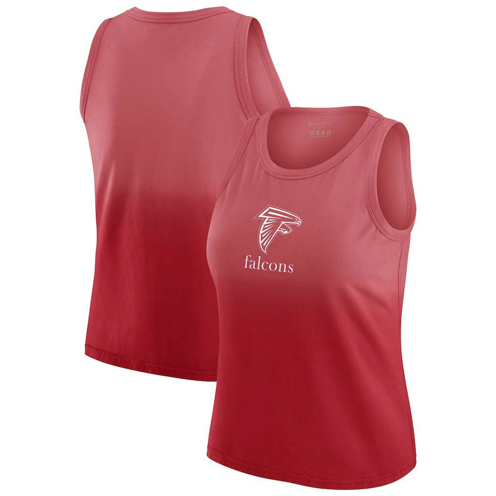 Atlanta Falcons WEAR by Erin Andrews x Gracie Hunt Women's Ombre Tank Top Scarlet - NFL