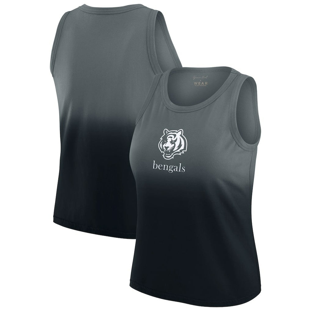 Cincinnati Bengals WEAR by Erin Andrews x Gracie Hunt Women's Ombre Tank Top Black - NFL