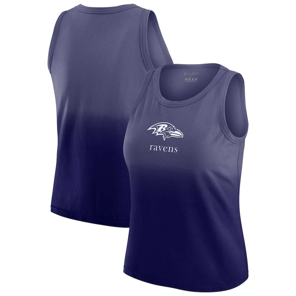 Baltimore Ravens WEAR by Erin Andrews x Gracie Hunt Women's Ombre Tank Top Purple - NFL