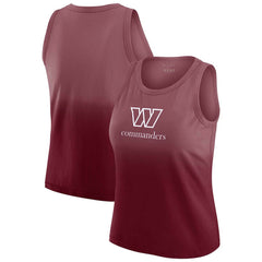 Washington Commanders WEAR by Erin Andrews x Gracie Hunt Women's Ombre Tank Top Burgundy - NFL