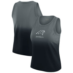 Carolina Panthers WEAR by Erin Andrews x Gracie Hunt Women's Ombre Tank Top Black - NFL
