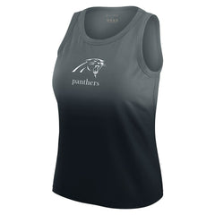 Carolina Panthers WEAR by Erin Andrews x Gracie Hunt Women's Ombre Tank Top Black - NFL