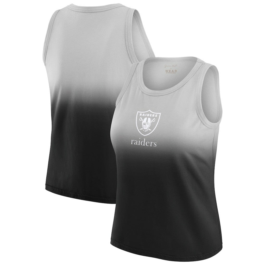 Las Vegas Raiders WEAR by Erin Andrews x Gracie Hunt Women's Ombre Tank Top Black - NFL