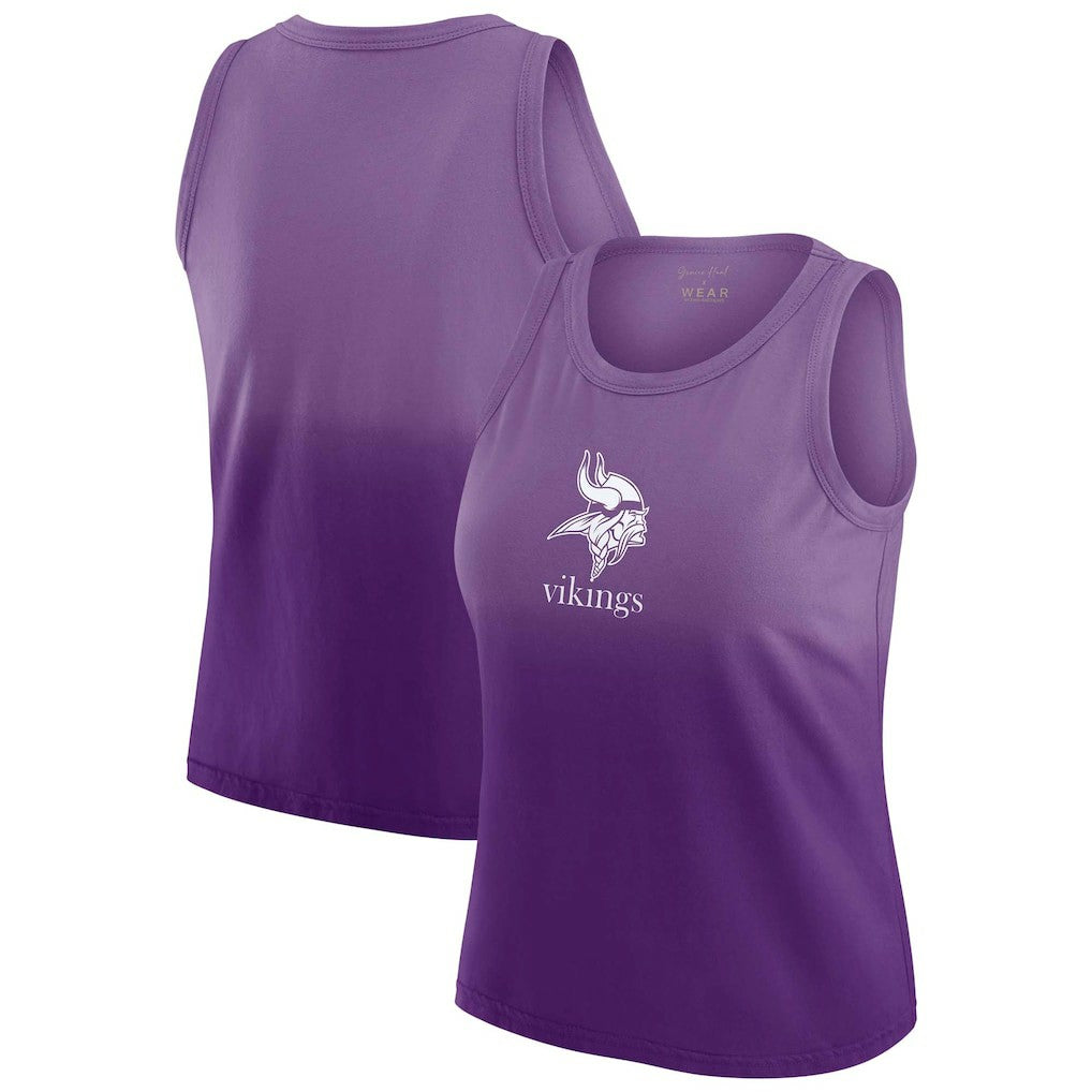 Minnesota Vikings WEAR by Erin Andrews x Gracie Hunt Women's Ombre Tank Top Purple - NFL