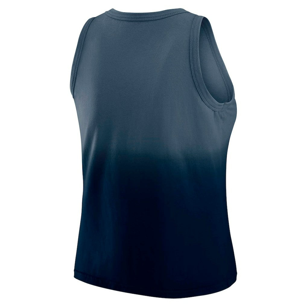 New England Patriots WEAR by Erin Andrews x Gracie Hunt Women's Ombre Tank Top Navy - NFL