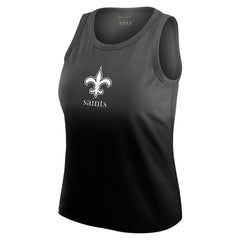 New Orleans Saints WEAR by Erin Andrews x Gracie Hunt Women's Ombre Tank Top Black - NFL