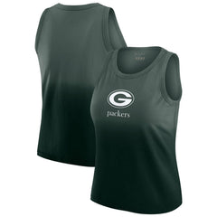 Green Bay Packers WEAR by Erin Andrews x Gracie Hunt Women's Ombre Tank Top Green - NFL