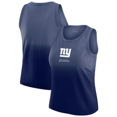 New York Giants WEAR by Erin Andrews x Gracie Hunt Women's Ombre Tank Top Navy - NFL