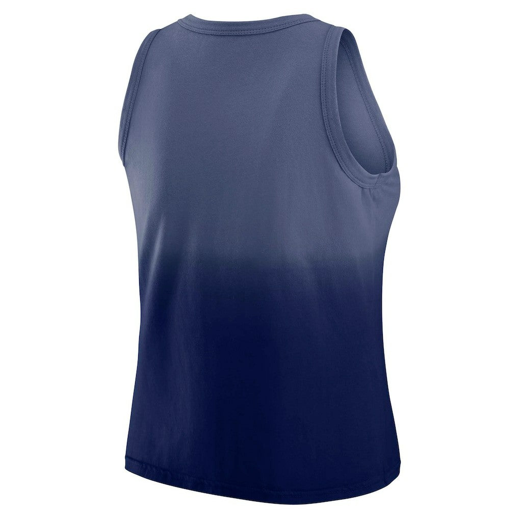 New York Giants WEAR by Erin Andrews x Gracie Hunt Women's Ombre Tank Top Navy - NFL
