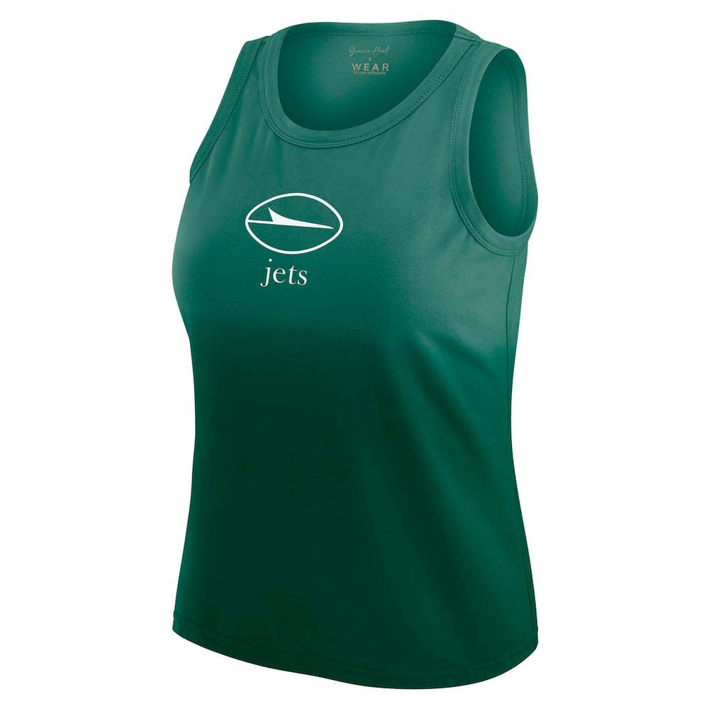 New York Jets WEAR by Erin Andrews x Gracie Hunt Women's Ombre Tank Top Green - NFL