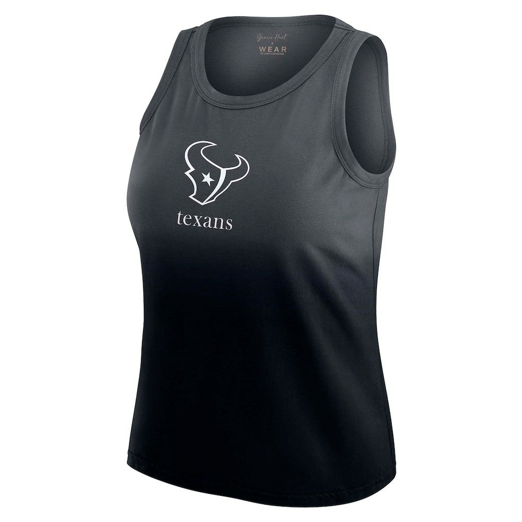 Houston Texans WEAR by Erin Andrews x Gracie Hunt Women's Ombre Tank Top Navy - NFL
